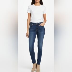 Free People FP Blue Jeans Denim Pants Skinny Stretch Ankle Whiskering Stretch 29